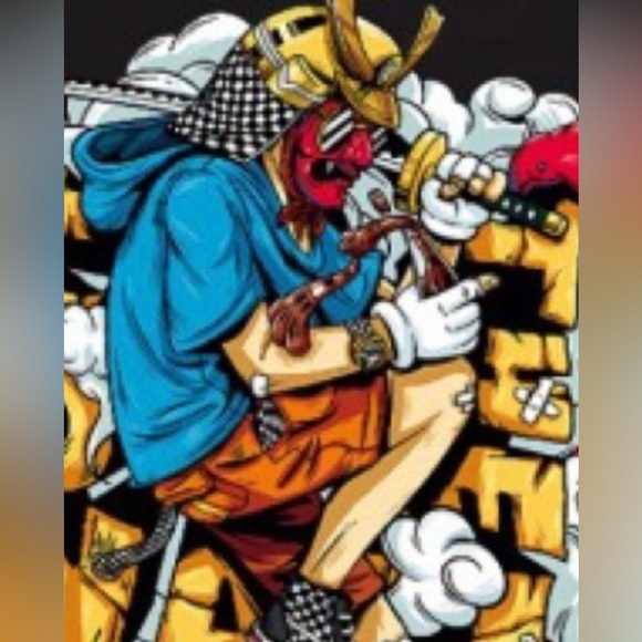 Graffiti Cartoon Character W/VANS Printed On Skateboard 🛹 & 👞 T-Shirt Unisex - Picture 6 of 9